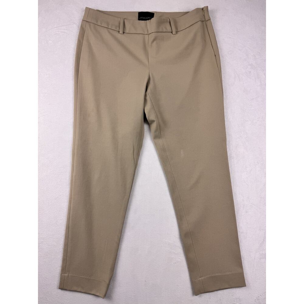 Cynthia Rowley Beige Tan Stretch Trousers Pants Women’s Size 10 Career